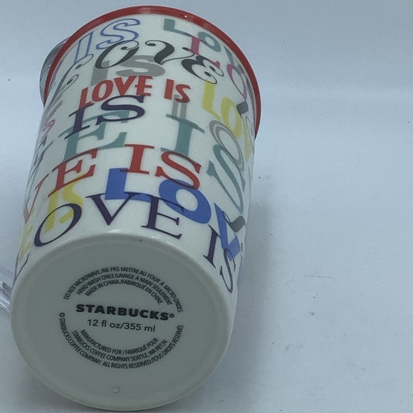 Starbucks “Love Is” 12 oz. Hot Drink Travel Mug - Picture 8 of 9